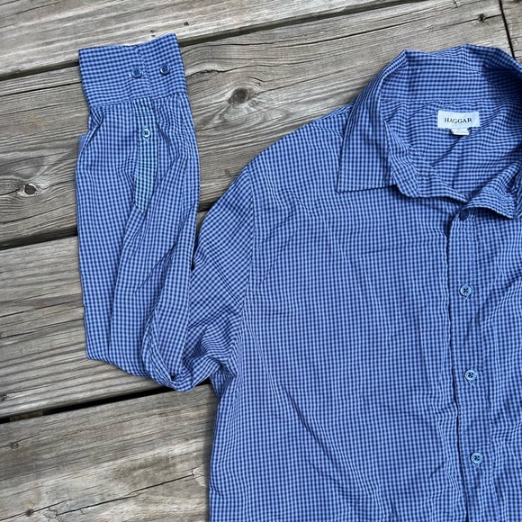 Haggar extra large button up casual long sleeve shirt - Men’s - Picture 3 of 10